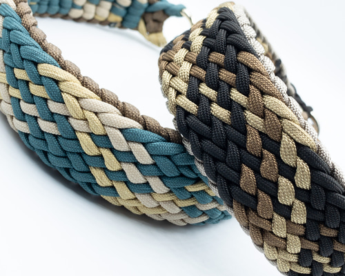 パラコード首輪 デザインNo.29 中型犬・大型犬 リード・首輪 dekoboko