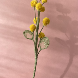 ミモザの立体刺繍　花束　　（140） 15枚目の画像