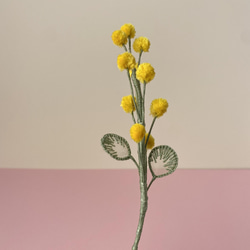 ミモザの立体刺繍　花束　　（140） 11枚目の画像