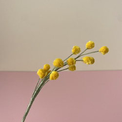 ミモザの立体刺繍　花束　　（140） 9枚目の画像