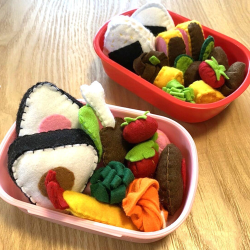 フェルトのお弁当セット(25点)】知育玩具 おままごと 保育園 こども