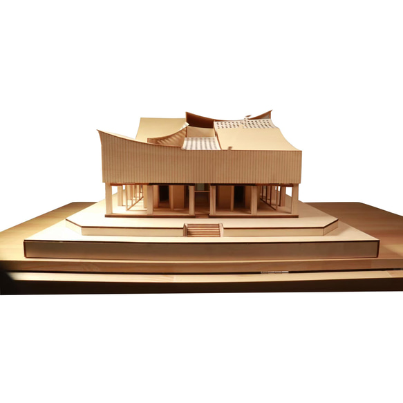 【模型製作】 木製ミニチュア オーダーメイド完成品 〈博物館〉 2枚目の画像