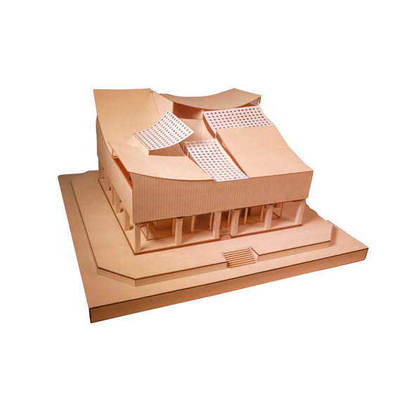 【模型製作】 木製ミニチュア オーダーメイド完成品 〈博物館〉 1枚目の画像