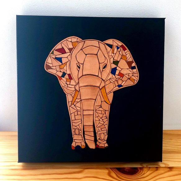Leather  Picture  - Elephant - 1枚目の画像
