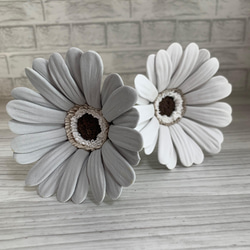 ガーベラ　2本セット ガーベラ 2本セット(水色 ライトピンク) アートフラワー arietta