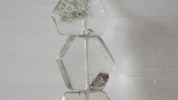『ガーデンクォーツ 10石』ღ【ロング丈】サンキャッチャー　ღ　クリスタルガラスのインテリア飾り 10枚目の画像