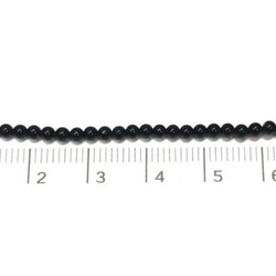 t014 天然石 ブラックオニキス ラウンド 1連 40cm 2.3mm ビーズ 素材 ハンドメイド パーツ 材料 丸玉 4枚目の画像