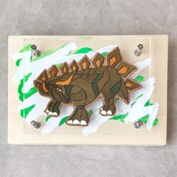 ■送料無料■ Leather  Picture  / Stegosaurus 10枚目の画像