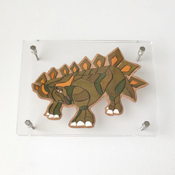 ■送料無料■ Leather  Picture  / Stegosaurus 7枚目の画像