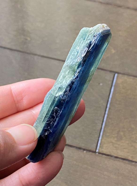 バイカラーカイヤナイト原石 01 Natural Blue-Green Kyanite 天然石 14枚目の画像