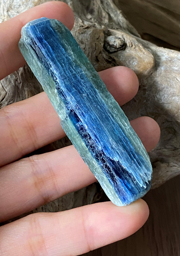 バイカラーカイヤナイト原石 01 Natural Blue-Green Kyanite 天然石 4枚目の画像