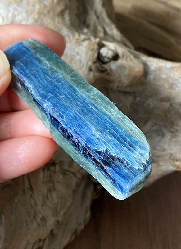 バイカラーカイヤナイト原石 01 Natural Blue-Green Kyanite 天然石 3枚目の画像