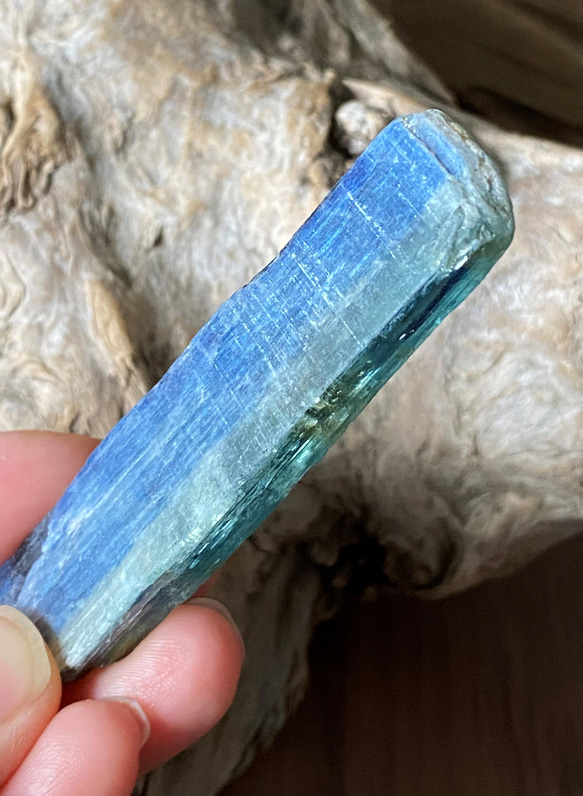 バイカラーカイヤナイト原石 01 Natural Blue-Green Kyanite 天然石 6枚目の画像