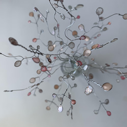 ワイヤークラフト　木の枝　✳︎春ピンクver✳︎ 4枚目の画像