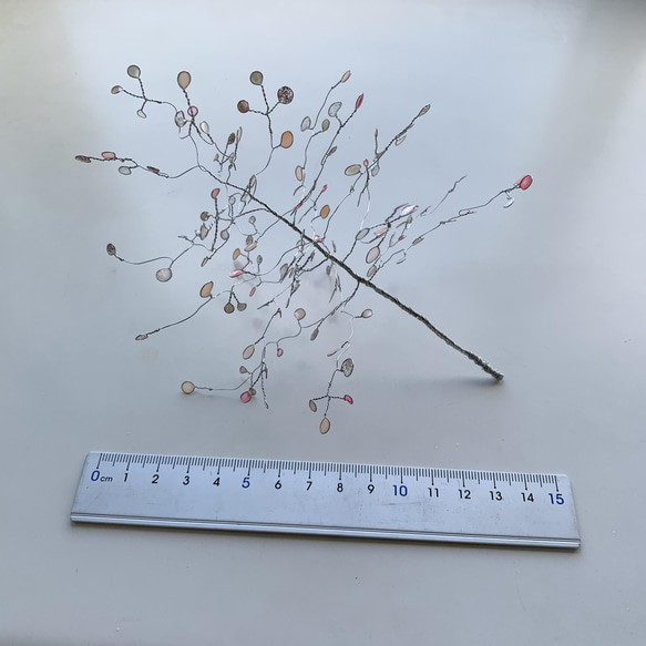 ワイヤークラフト　木の枝　✳︎春ピンクver✳︎ 6枚目の画像