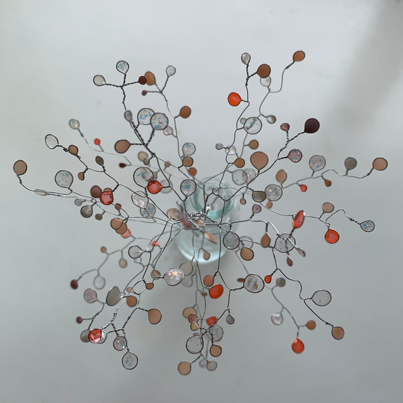 ワイヤークラフト　木の枝　✳︎春ピンクver✳︎ 9枚目の画像
