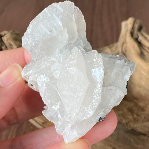 キラキラ✨ガレナと白い花びらのカルサイト 原石 天然石 ガレナ03