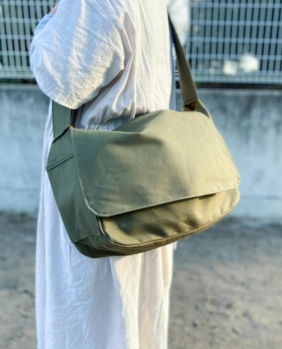 vintage bag ニュースペーパーバッグ　メッセンジャーバッグ 倉敷帆布 自分で育てるヴィンテージ ニュースペーパーバッグL
