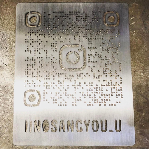 Stickers QR Code Scan Me Instagram Flash Code 29cm X 21cm