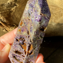 輝く飴色✨ スファレライト ドゥルージー&ジォード タワー 原石 天然石 6枚目の画像