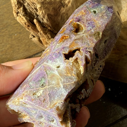 輝く飴色✨ スファレライト ドゥルージー&ジォード タワー 原石 天然石 12枚目の画像