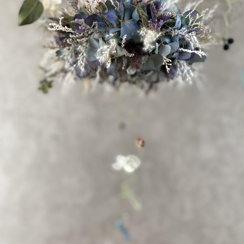 sold アンティーク紫陽花のフライングリース リース 𝑙𝑎𝑛𝑎 𝑝𝑢𝑎