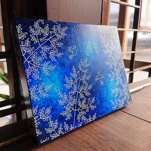 木製パネル画 F0-B 原画1点もの 絵画 Caoli 通販 13304587