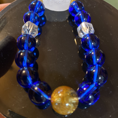 シベリアンブルークォーツブレスレット シベリアンブルークォーツ右手用ブレスレット｜Crysterra