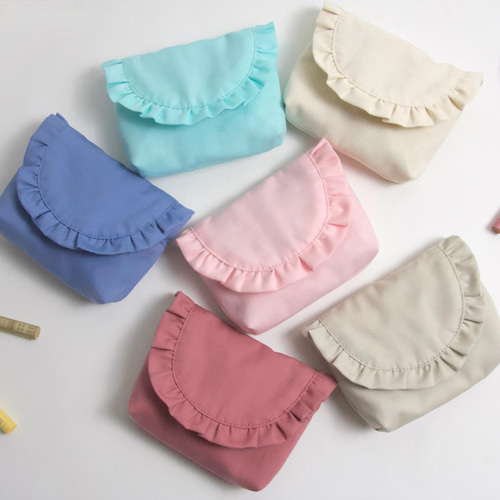 ミニサイズ）フリル 移動ポケット ローズピンク Kids その他入園グッズ