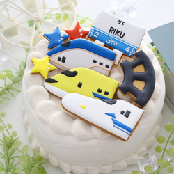 【アイシングクッキー】　新幹線　誕生日　誕生日ケーキ　飾り付 10枚目の画像