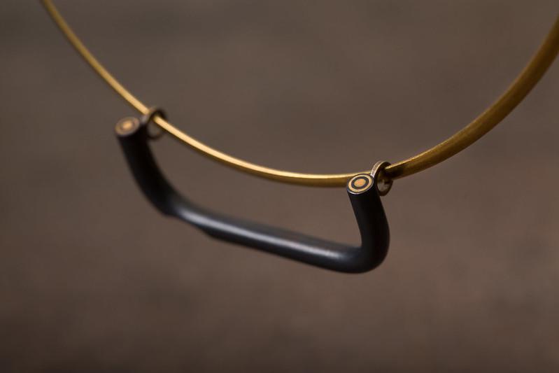 逆木目金ネックレス