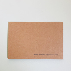 ミモザの花の刺繍クラフトメッセージカード 出産 入学 入園 卒園 誕生日 結婚 お祝い おめでとう 5枚目の画像