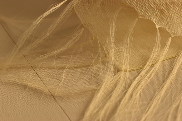 　新作　絹綿麻ストール「優しいさわやか色」 7枚目の画像