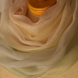 　新作　絹綿麻ストール「優しいさわやか色」 5枚目の画像