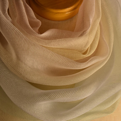 　新作　絹綿麻ストール「優しいさわやか色」 2枚目の画像