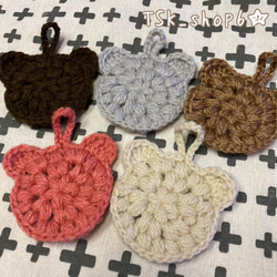 アクリルたわし ハロウィン Halloween 二枚仕立て 5枚セット ニコ