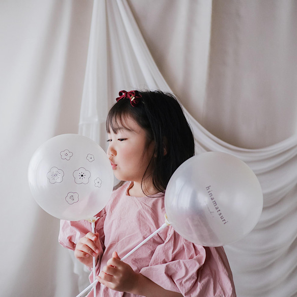 Hinamatsuri balloon（2個set） | ひな祭り | 風船 15枚目の画像