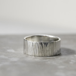 縦槌目 シルバーフラットリング 7.0mm幅 VERTICAL｜SILVER RING｜661 3枚目の画像