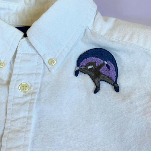 刺繍 ワッペンキー シール JAXA[若田光一 Kibo]ステッカー·刺繍