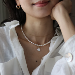 NY直送！ハーキマーダイヤモンドの一粒ネックレス HerkimerDiamond