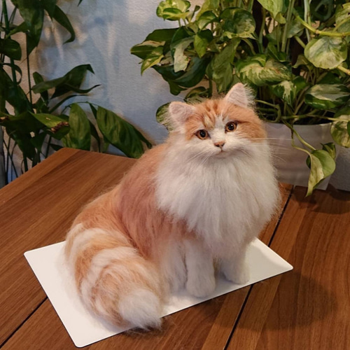 チンチラちゃん うちの子オーダー 羊毛フェルト 温かく