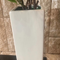 光触媒　人工観葉植物　ウォールグリーン　フェイク　アレンジ　ドウダン花器付 6枚目の画像