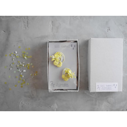 linen mimosa刺繍ピアス/イヤリング【受注制作】 14枚目の画像