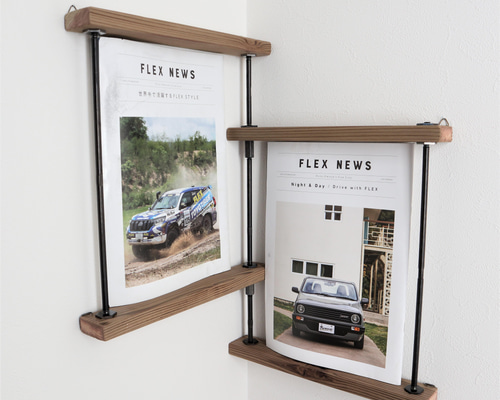 wood iron shelf 1500*1200*225〈ブラウン〉 wood iron shelf 1500*1200*225〈ブラウン〉 即納】wood iron shelf