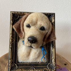 羊毛フェルト　ラブラドールレトリーバー 羊毛フェルトのラブラドールレトリバー。先生の作品を模倣しました