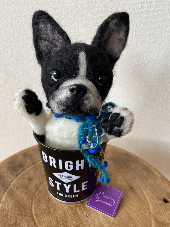 フレンチブルドッグ フレンチ 羊毛フェルト 羊毛犬 フレブル 犬