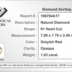 K18YG  ハートカット天然ダイヤモンドリング 11枚目の画像