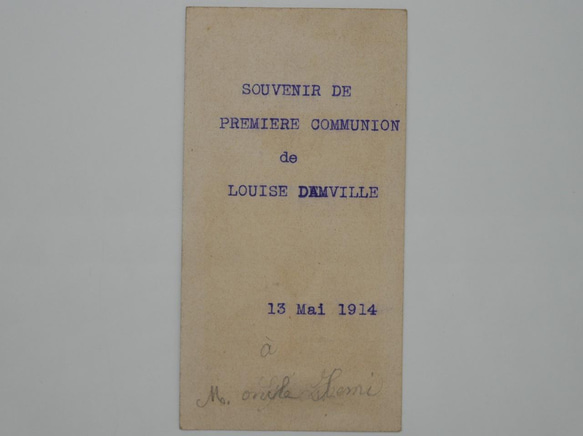 フランスアンティークHoly Card・プルミエール コミュニオン 2A 5枚目の画像
