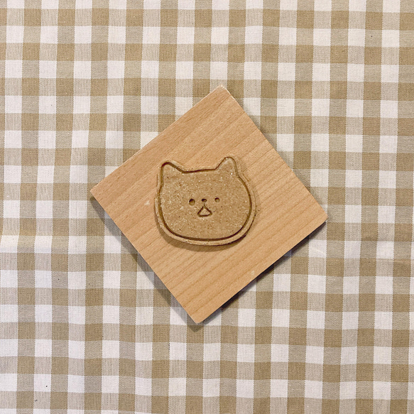 ビックリした猫クッキー型・クッキーカッター  / ぼーっとした猫型 / 猫の顔のクッキー型 / キャラクターのお菓子作り 1枚目の画像