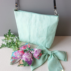 超軽量♡倉敷畳縁シンプルリボンショルダーバッグ：３点セット 超軽量♡倉敷畳縁シンプルリボンショルダーバッグ：3点セット